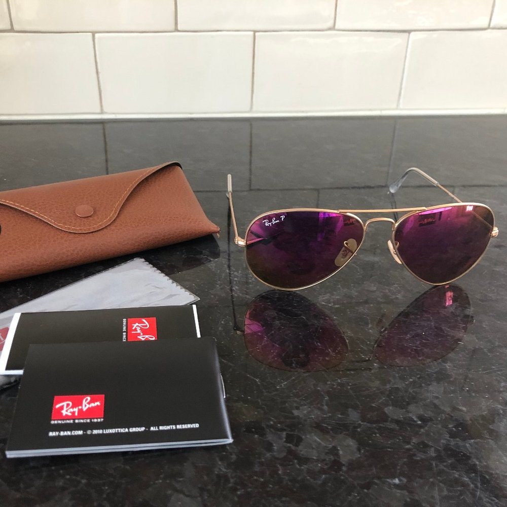 Ray Ban Polarized Aviator Sunglasses